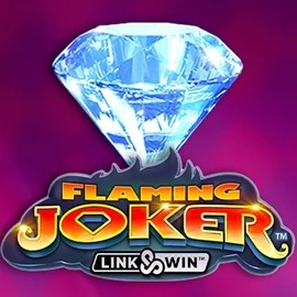 Flaming Joker Link and Win slot logo by Barstruck at Betista Casino