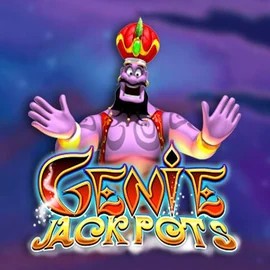 Genie Jackpots slot logo by Blueprint Gaming at Betista Casino