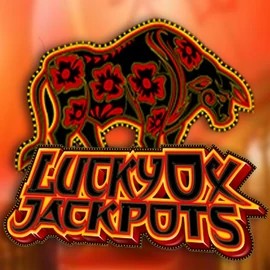 Lucky Ox Jackpots slot logo by Rival at Betista Casino